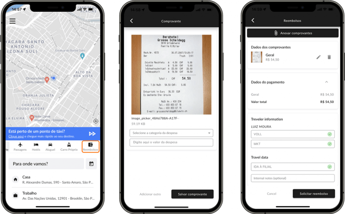 Recibos agora são digitalizados por meio da câmera do smartphone, ativados pelo aplicativo VOLL