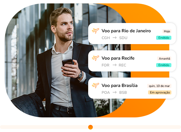 Viagens aéreas com o app VOLL